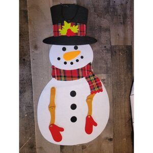 Felt snowman Mistletoe xmas decor